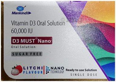 D3 Must Nano Oral Solution (5ml Each) Litchi Sugar Free