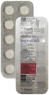 Beta Anxit 0.25 mg/20 mg Tablet