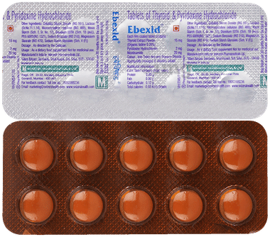 Ebexid 20mg/15mg/2mg Tablet