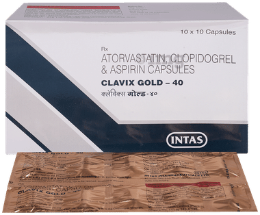 Clavix Gold 75mg/40mg/75mg Capsule