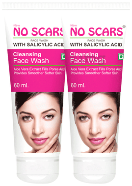 NO Scars with Salicylic Acid Cleansing Face Wash ( 60ml)