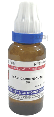 Sett Dey Kali Carbonicum Dilution 30 Sett Dey Kali Carbonicum Dilution 30