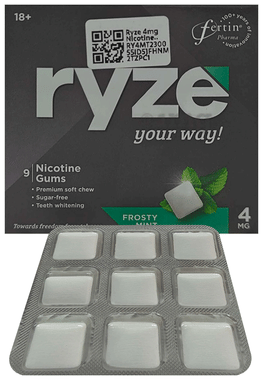 Ryze 4mg Nicotine Gum Frosty Mint
