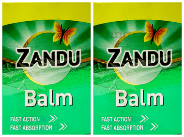 Zandu Balm Combo Pack (50ml Each) | Effective Relief from Cold, Headache & Body Ache