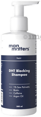 Man Matters DHT Blocking Anti Hair Fall Shampoo | Reduces Hair Fall & Strengthens Hair Man Matters DHT Blocking Anti Hair Fall Shampoo | Reduces Hair Fall & Strengthens Hair