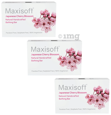 Maxisoft Japanese Cherry Blossom Bathing Bar (75gm Each) Maxisoft Japanese Cherry Blossom Bathing Bar (75gm Each)