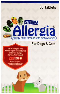 Vetina KBR Allergia Tablet for Dogs and Cats