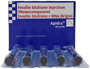 Apidra 100IU Cartridge (3ml Each)