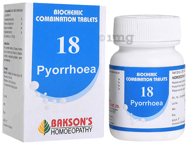 Bakson's Homoeopathy Biocombination 18 Tablet Bakson's Homoeopathy Biocombination 18 Tablet