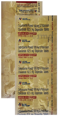 Opox CV 100mg/62.5mg Tablet DT