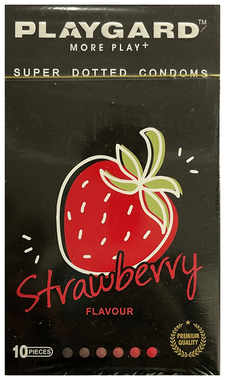 Playgard More Play + Super Dotted Condom Strawberry