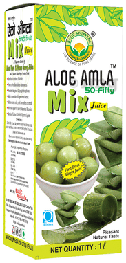 Basic Ayurveda Aloe Amla 50-Fifty Mix Juice