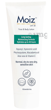 Moiz Lmf 48 Face & Body Lotion | Paraben, Fragrance & Cruelty-Free | Derma Care | For Normal, Dry to Very Dry, Sensitive Skin