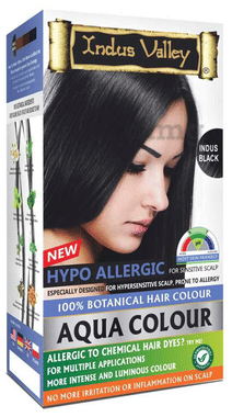 Indus Valley 100% Botanical Hair Aqua Colour Indus Black
