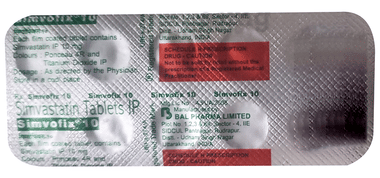 Simvofix 10mg Tablet