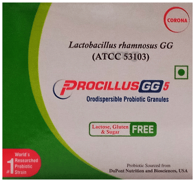 Procillus GG 5 Orodispersible Probiotic Granules Lactose,Gluten & Sugar Free