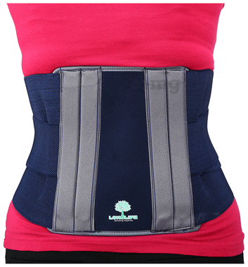 Longlife Contured Lumbar Support Belt Medium Blue
