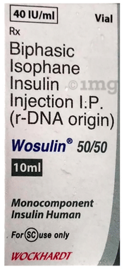 Wosulin 50/50 Injection 40IU/ml