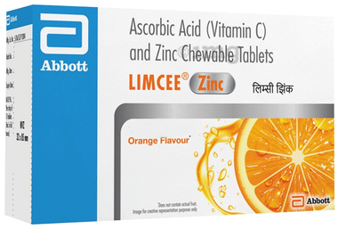 Limcee Zinc Chewable Tablet Orange