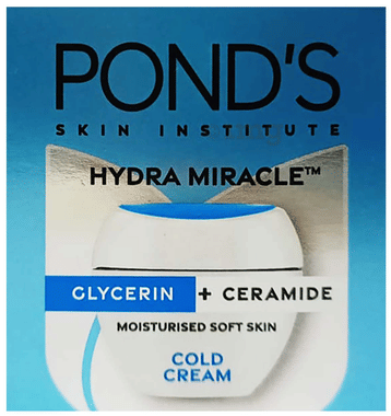 Pond's Hydra Miracle Glycerin+Ceramide Moisturised Soft Skin Cold Cream Pond's Hydra Miracle Glycerin+Ceramide Moisturised Soft Skin Cold Cream