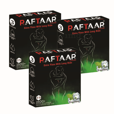 Raftaar Condom (3 Each) Cool Mint