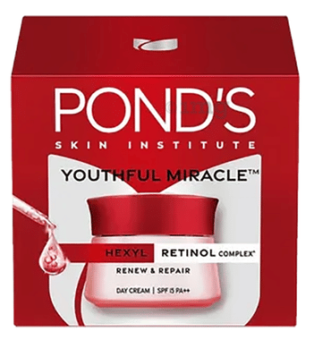 Pond's Youthful Miracle Renew & Repair Day Cream | SPF 15 PA++ Pond's Youthful Miracle Renew & Repair Day Cream | SPF 15 PA++