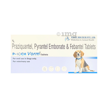 P-ooch Vorm Pet Tablet for Dogs (1 Each)