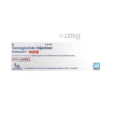 Extensior 0.5mg Injection Combipack (1 Prefilled Pen 1.5 ml & 4 Needles)