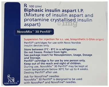 Novomix 30 100IU Penfill (3ml Each)
