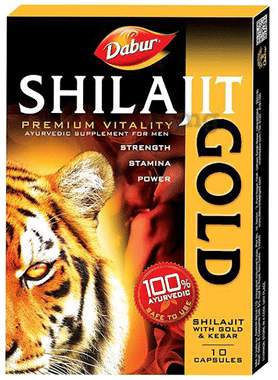 Dabur Shilajit Gold Capsule for Men | For Immunity, Strength, Stamina & Power