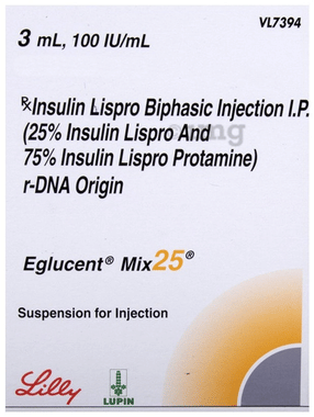 Eglucent Mix 25 Suspension for Injection (3ml Each)
