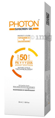Photon Sunscreen Gel with Vitamin C & Glutathione | SPF 50 PA+++ UVA/UVB Broad Spectrum