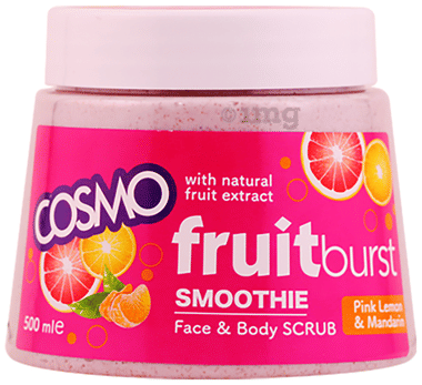 Cosmo Fruit Burst Smoothie Face & Body Scrub Pink Lemon& Mandarin