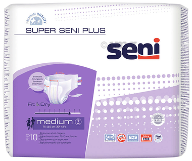 Super Seni Plus Unisex Adult Diaper Medium