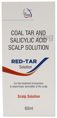Red-Tar Solution Coal Tar 4.25 % & Salicylic Acid Scalp Solution 2 %