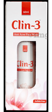 Clin - 3 Anti-Acne Face Wash | Sulphate-Free