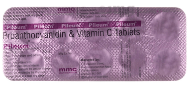 Pileum Tablet with Proanthocyanidin & Vitamin C