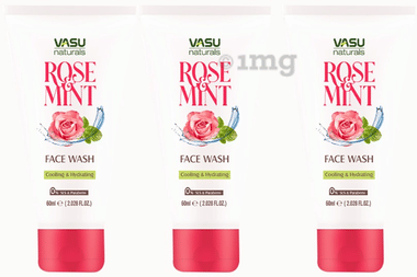 Vasu Natural Rose Mint Face Wash (60ml Each)