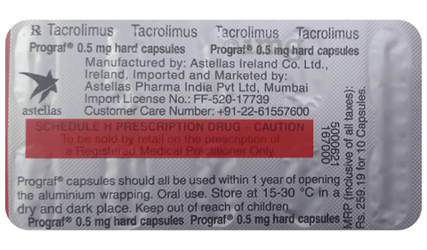 Prograf 0.5mg Hard Capsule image