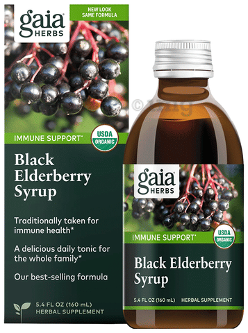 Gaia Herbs Black Elderberry Syrup 1