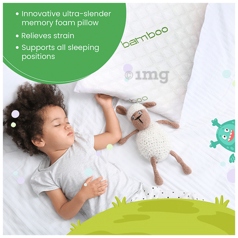 Sleepsia Supersoft Kids Ultra Supportive Microfiber Premium Fill Toddler  Pillow Golden: Buy box of 1.0 Unit at best price in India