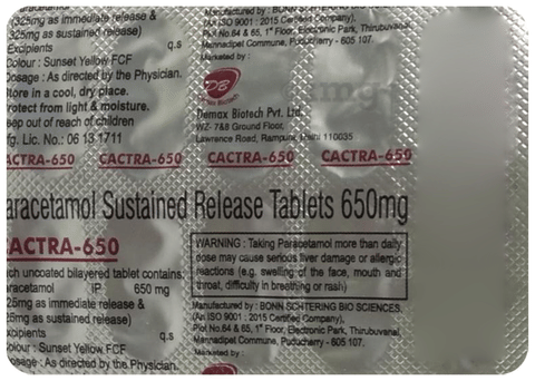Cactra 650 Tablet SR image