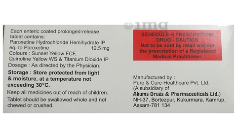Parolay-CR 12.5 Tablet image Parolay-CR 12.5 Tablet image