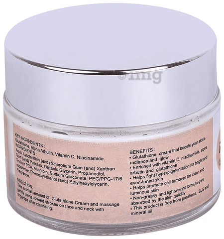 glutathione cream for face benefits SENTA L- and Vitamin C Skin Whitening, Anti Ageing and Glass Skin, Enrich with Natural Actives, 50 Gm : Beauty & Personal Care Glamveda Glutathione Brightening Face Cream
