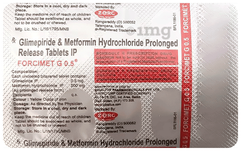 Forcimet G 0.5 Tablet PR