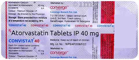 Convistat 40 Tablet image