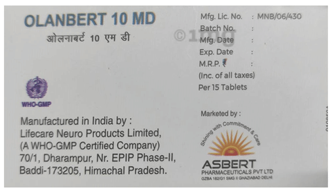 Olanbert 10 MD Tablet image