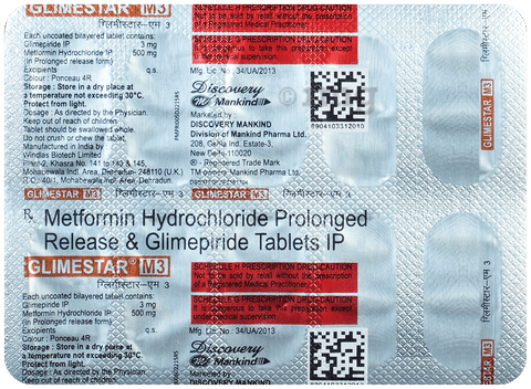 Glimestar-M 3 Tablet PR