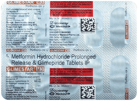 Glimestar-M 3 Tablet PR image Glimestar-M 3 Tablet PR image