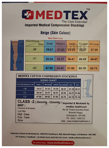 Medtex Zipper Compression Stockings,Class-2, Microfiber fabric,Insert –  Medtex India